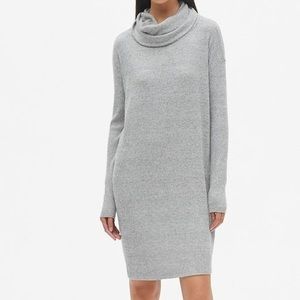 gray gap turtleneck dress